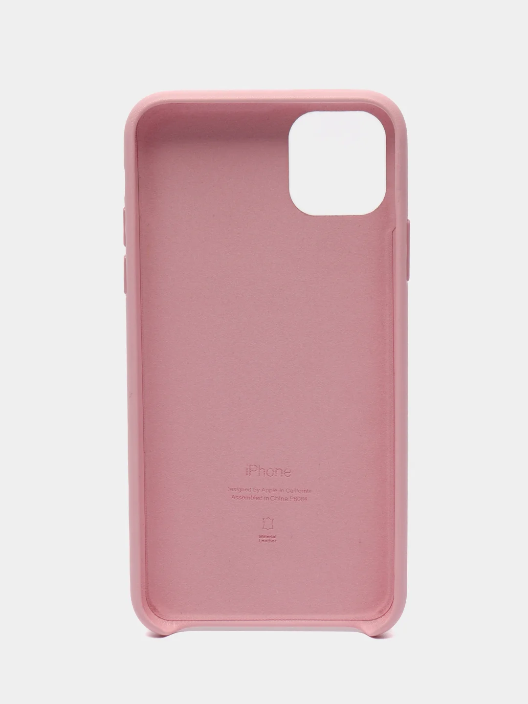Розовый чехол для iPhone 11 / 11 Pro / 11 Pro Max, под кожу (Leather Case)