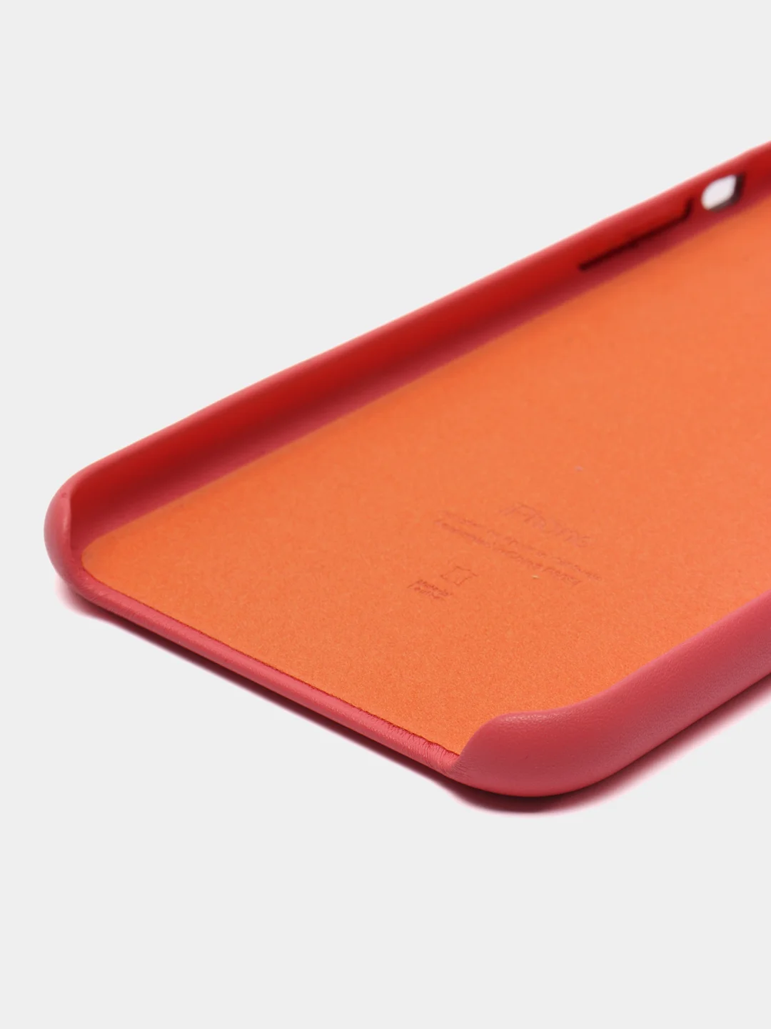 Коралловый чехол для iPhone 11 / 11 Pro / 11 Pro Max, под кожу (Leather Case)