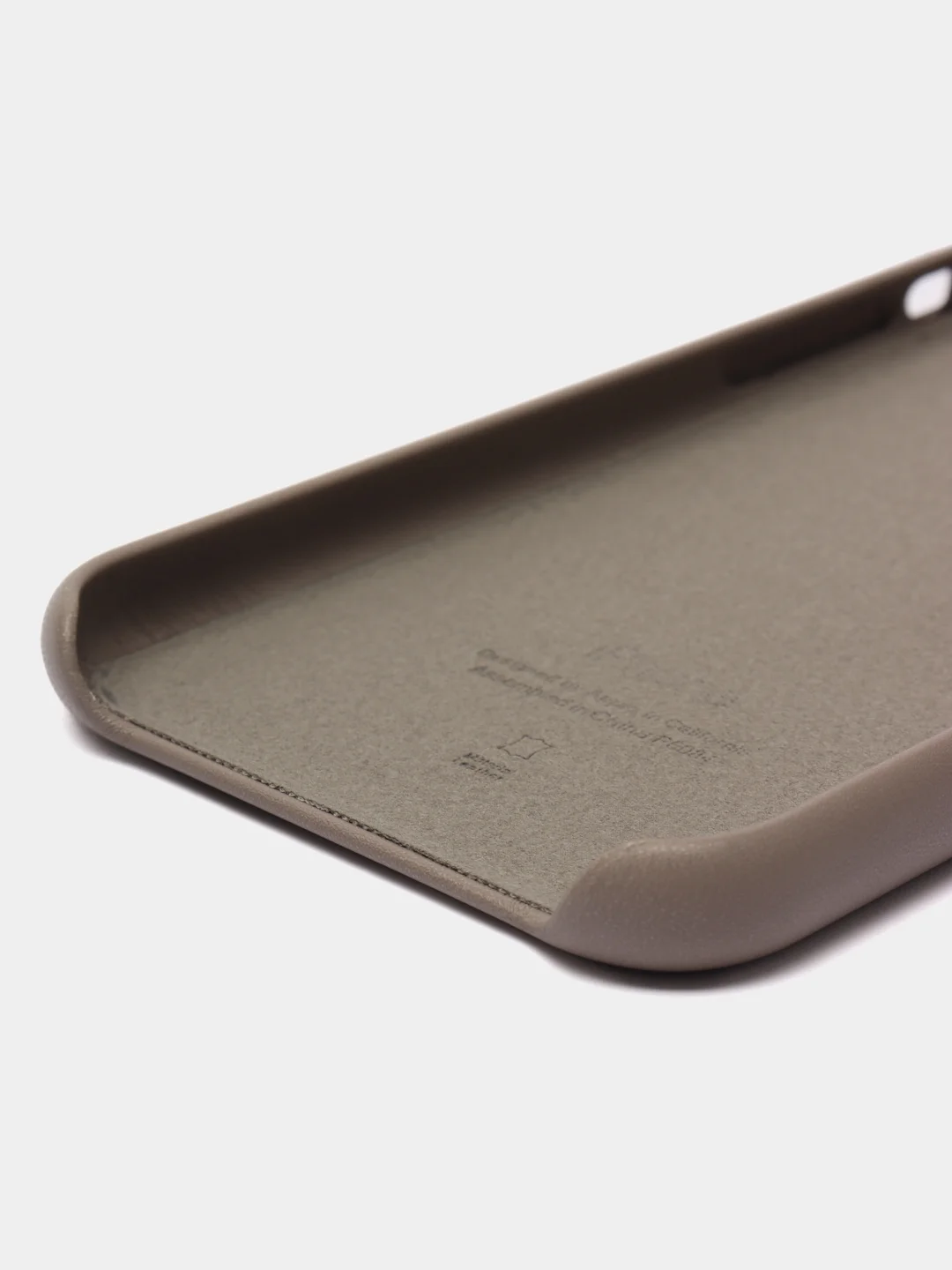Бежевый меланж чехол для iPhone 11 / 11 Pro / 11 Pro Max, под кожу (Leather Case)