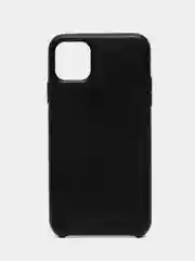 Черный чехол для iPhone 11 / 11 Pro / 11 Pro Max, под кожу (Leather Case)