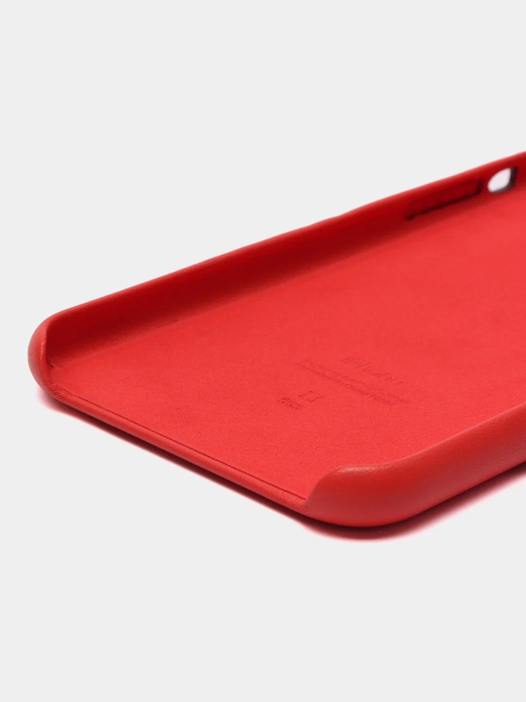 Красный чехол для iPhone 11 / 11 Pro / 11 Pro Max, под кожу (Leather Case)