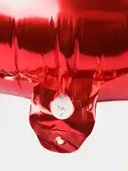 Лавандовый воздушный шар фольгированный, цифра, 77 см хром красный, юбилей, день рождения