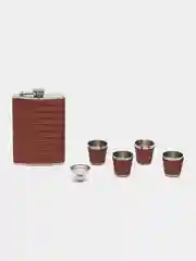 Шоколадный подарочный набор, мужской: фляга с рюмками