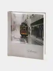Фотоальбом BRAUBERG 20 магнитных листов, 23*28 см, Трамвай, светло-коричневый, 391125