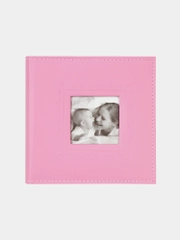 Фотоальбом BRAUBERG "Cute Baby" на 200 фото 10*15 см, под кожу, бумажные стр., бокс