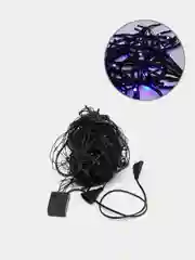 Синий уличная гирлянда-нить, LED, на черном проводе, 40 м
