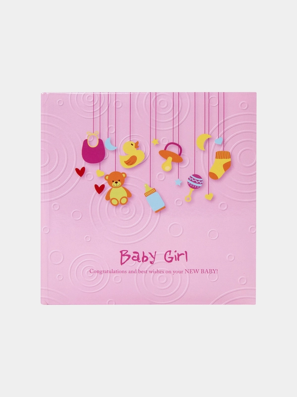 Фотоальбом BRAUBERG "Baby Girl" на 200 фото 10*15 см, тверд обложка, бум. стр, бокс
