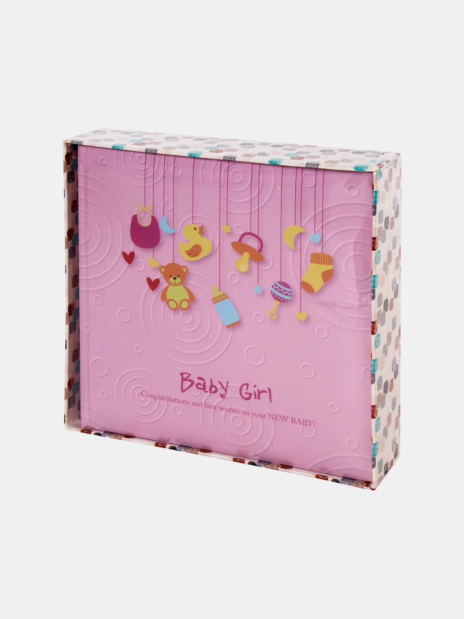 Фотоальбом BRAUBERG "Baby Girl" на 200 фото 10*15 см, тверд обложка, бум. стр, бокс