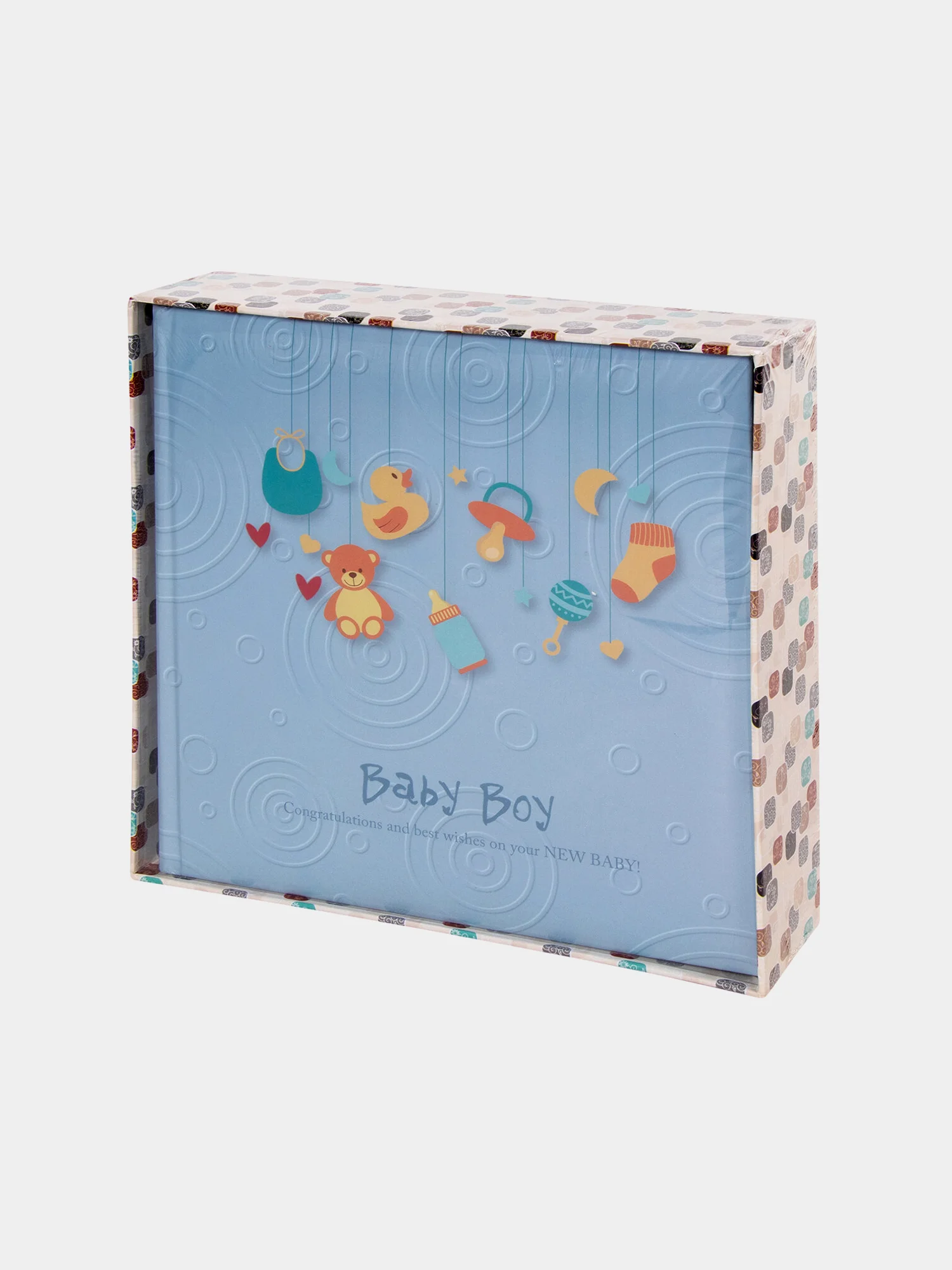 Фотоальбом BRAUBERG "Baby Boy" на 200 фото 10*15 см, тверд обложка, бум. стр, бокс