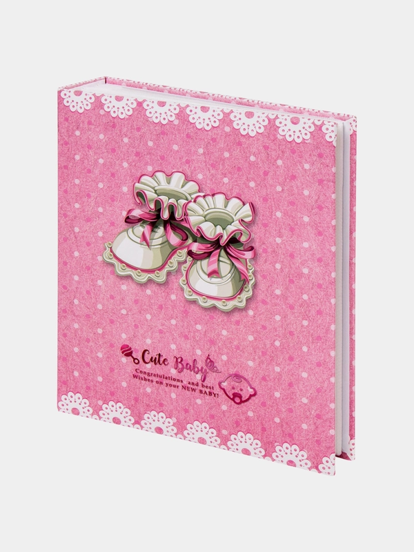 Фотоальбом BRAUBERG "Baby shoes" на 200 фото 10*15см, твердая обложка, термосклейка 391148