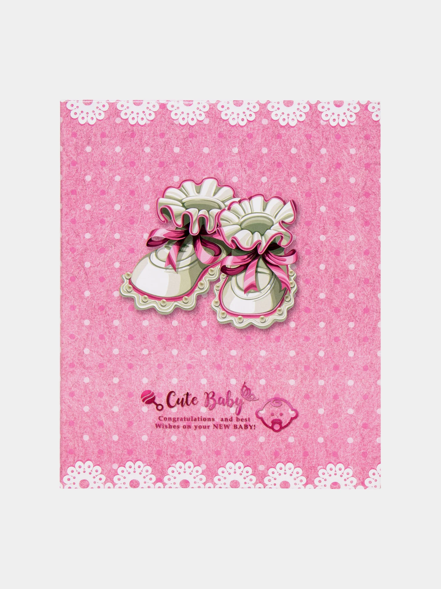 Фотоальбом BRAUBERG "Baby shoes" на 200 фото 10*15см, твердая обложка, термосклейка 391148
