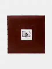 Фотоальбом BRAUBERG "Smooth brown" на 500 фото 10*15 см, под гладкую кожу, коричневый