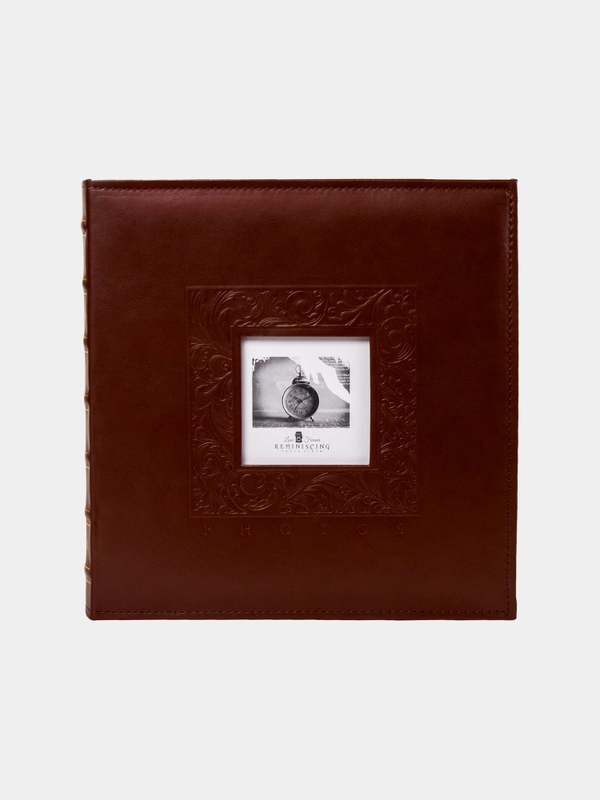 Фотоальбом BRAUBERG "Smooth brown" на 500 фото 10*15 см, под гладкую кожу, коричневый