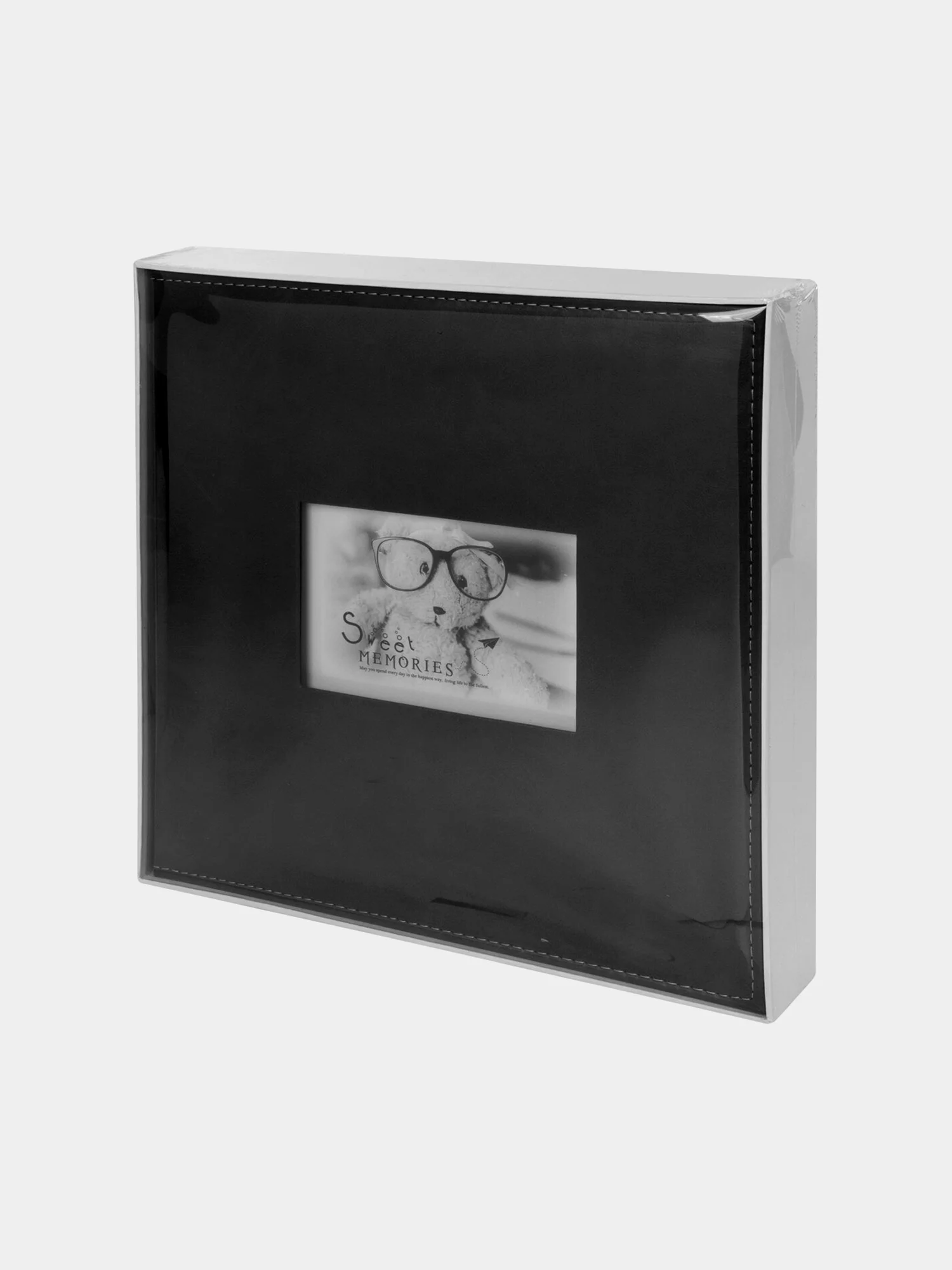 Фотоальбом BRAUBERG "Premium Black" 20 магнитных листов 30*32см, под кожу, черный, 391186
