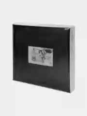 Фотоальбом BRAUBERG "Premium Black" 20 магнитных листов 30*32см, под кожу, черный, 391186