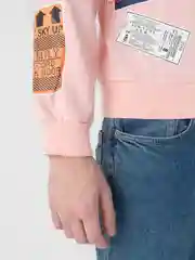 Розовый свитшот