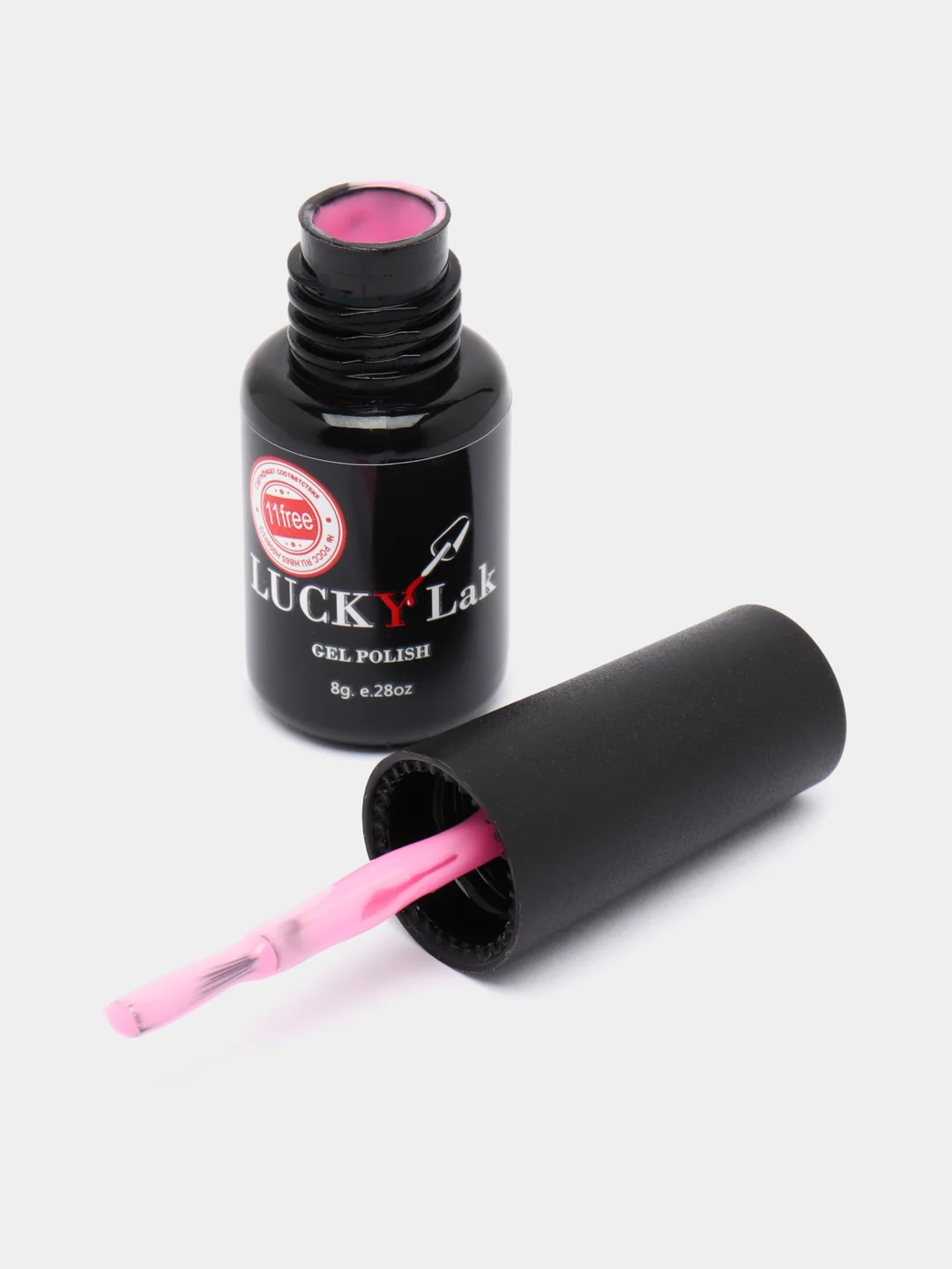 Розовый гель лак Luckylak Coler 09, 8 г, розовый, барби для маникюра и педикюра