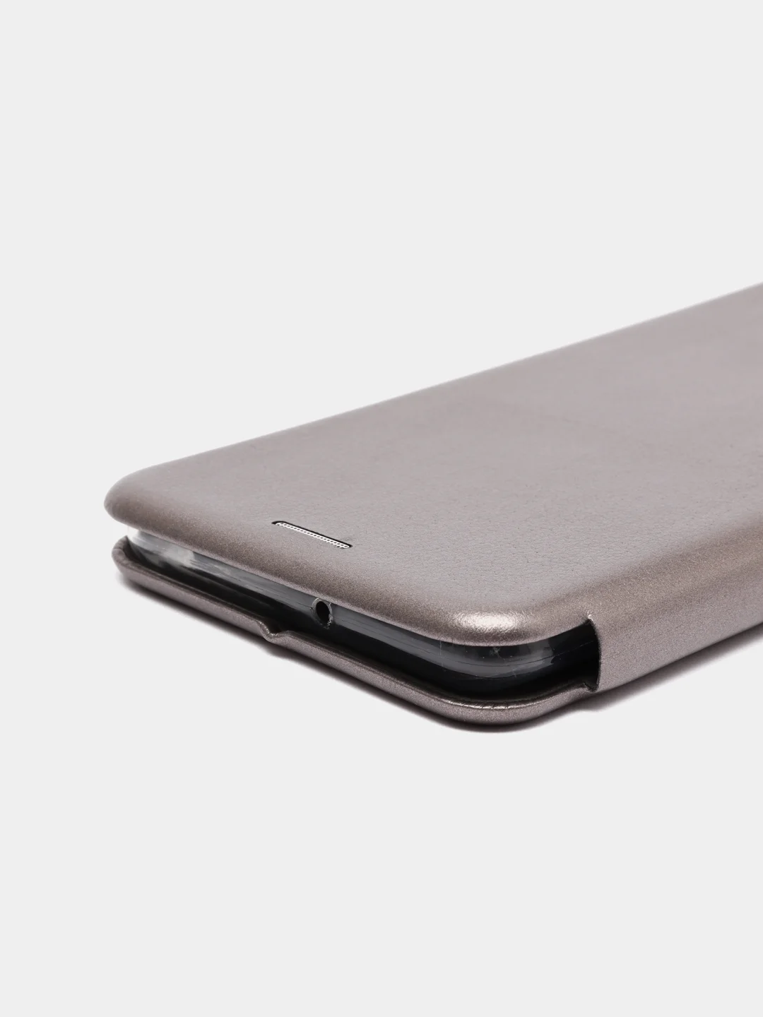 Серебряный чехол книжка Samsung Galaxy A71, Самсунг Галакси А71