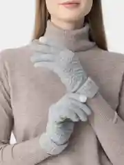 Серый перчатки