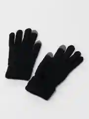 Черный перчатки
