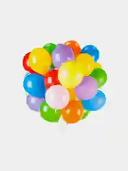 Шары воздушные "Золотая сказка", 10"(25см), комплект 50 штук, ассорти 10 цветов, пакет