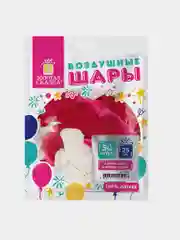 Шары воздушные в форме сердца "Золотая сказка", 10"(25см), комплект 50 штук, 3 цвета, пакет