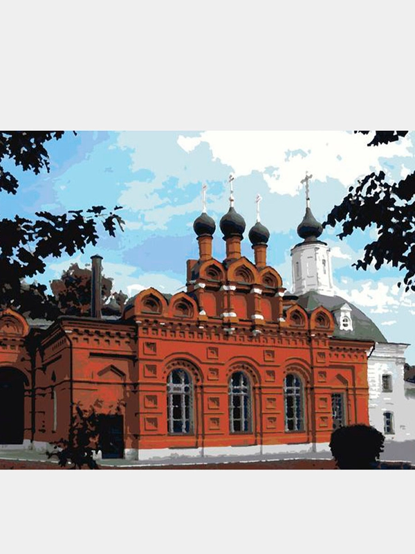 Картина по номерам на холсте с подрамником "Церковь Петра и Павла", 50 х 40 см