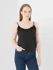 Белый топ женский базовый, майка