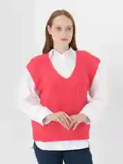 Фуксия жилетка женская
