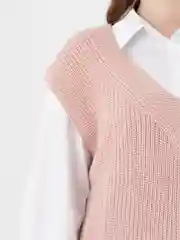 Розовый жилетка женская