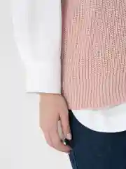 Розовый жилетка женская