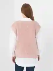 Розовый жилетка женская