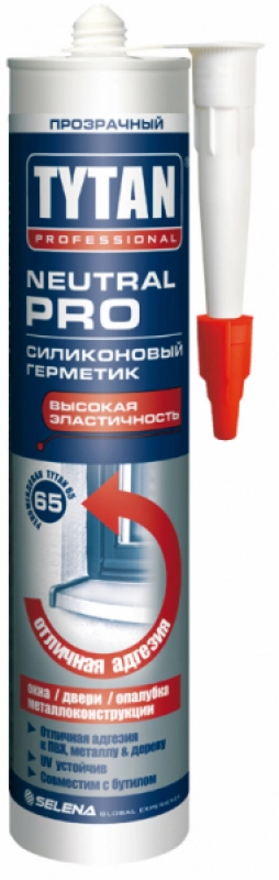 Герметик TYTAN Prof Neutral PRO силиконовый, 310 мл