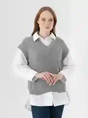 Серый жилетка женская
