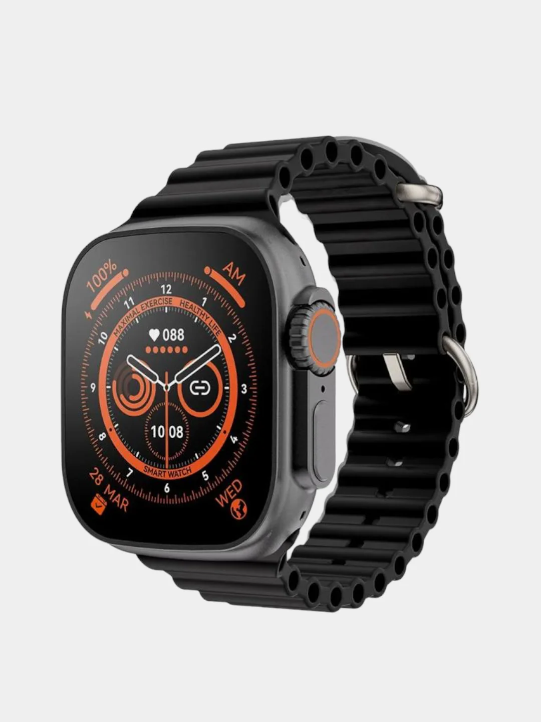 Черный умные часы X8 ultra, 49 мм