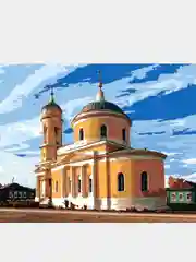 Картина по номерам на холсте 50х40, "Крестовоздвиженская церковь"
