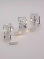 Серебряный новогодние украшения гирлянда