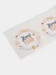 Золотой наклейки новогодние 10 штук, для подарка