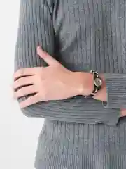 Серебряный кожаный браслет, унисекс, браслет на руку