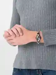 Серый металлик кожаный браслет, унисекс, браслет на руку