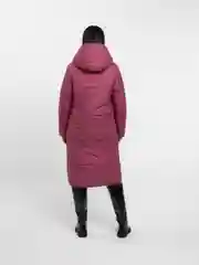 Пудровый пуховик женский зимний ПАЛЕТО