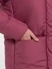 Пудровый пуховик женский зимний ПАЛЕТО