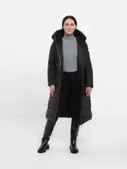 Черный пуховик женский зимний ПАЛЕТО
