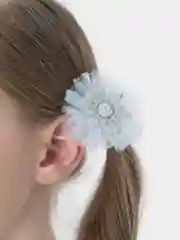 Голубой бантики "Снежинки", 2 штуки