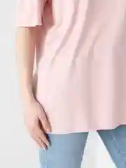 Розовый футболка женская, оверсайз