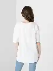Белый футболка женская, оверсайз