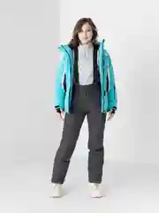 Бирюзовый горнолыжный костюм женский, сноубордический