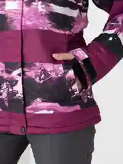 Багровый горнолыжный костюм женский, сноубордический