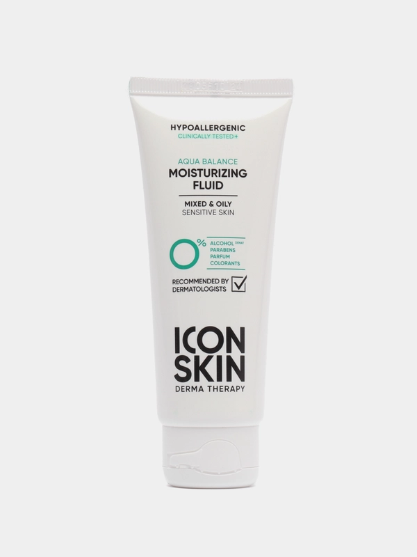 ICON SKIN Увлажняющий гипоаллергенный флюид для комби и жирной кожи Aqua Balance, 75 мл