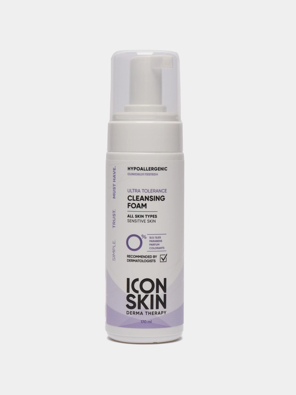 ICON SKIN Пенка для умывания для всех типов кожи Ultra Tolerance, 170 мл